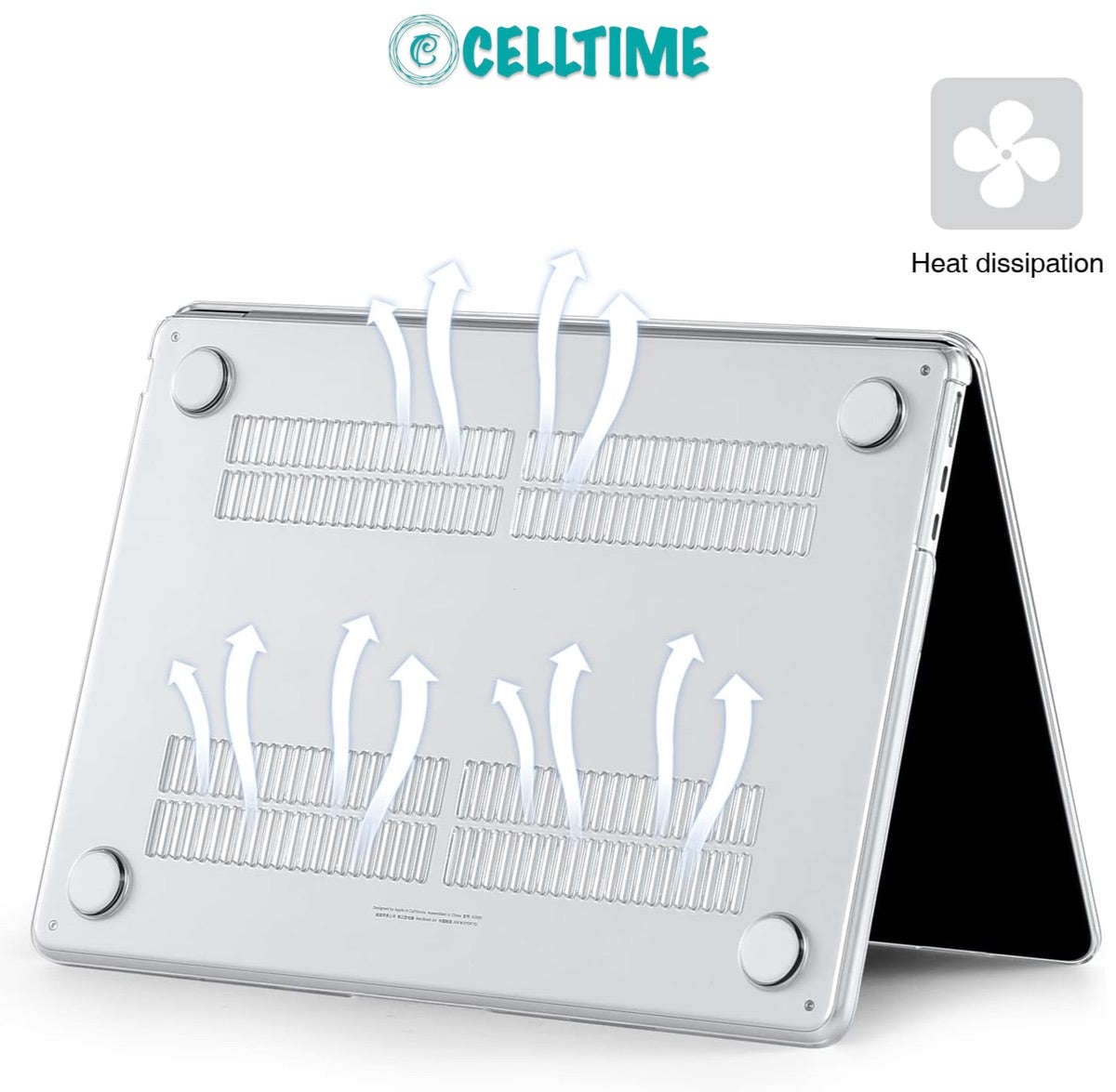 CellTime Case Compatible with MacBook Air 15-inch (M5) 2026 Clear Cover