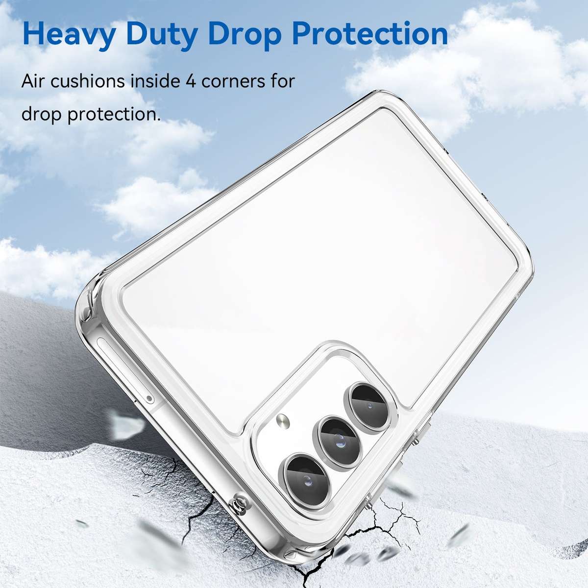 Clear Cover for Samsung Galaxy A55 - Shockproof Candy Series Cover