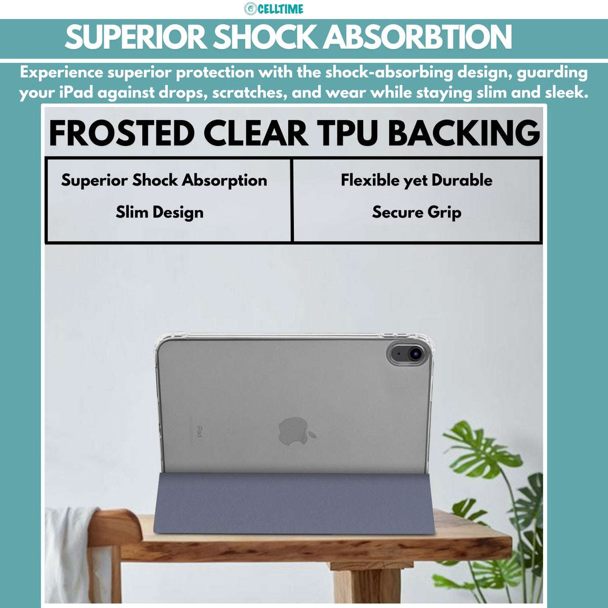 CellTime O'Slim Air Design Shockproof Cover for iPad Air 13" (M4) 2026