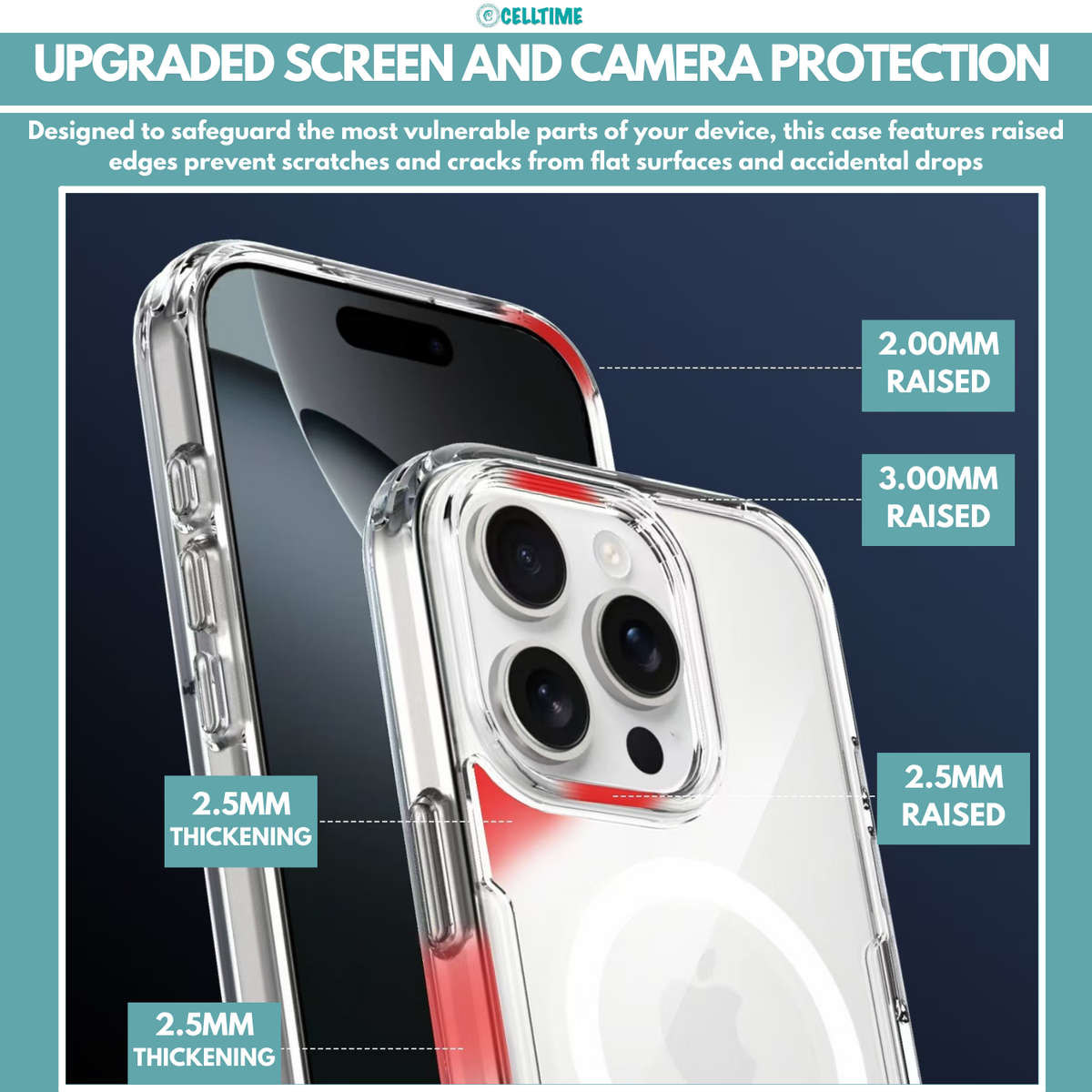 CellTime MagSafe Case For iPhone 16/16+/16 Pro/16 Pro Max Shockproof Cover