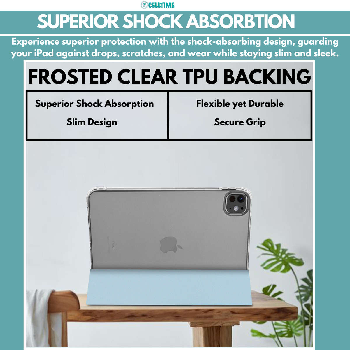 iPad Pro 11" (M4) 2024 O'Slim Air Design Shockproof Cover