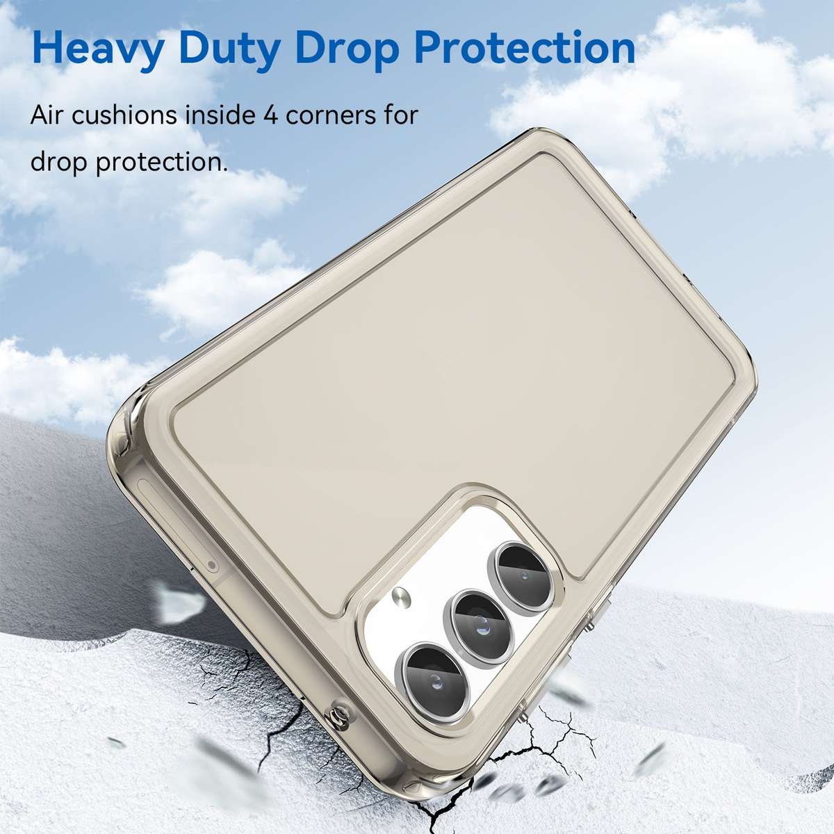 Clear Cover for Samsung Galaxy A55 - Shockproof Candy Series Cover