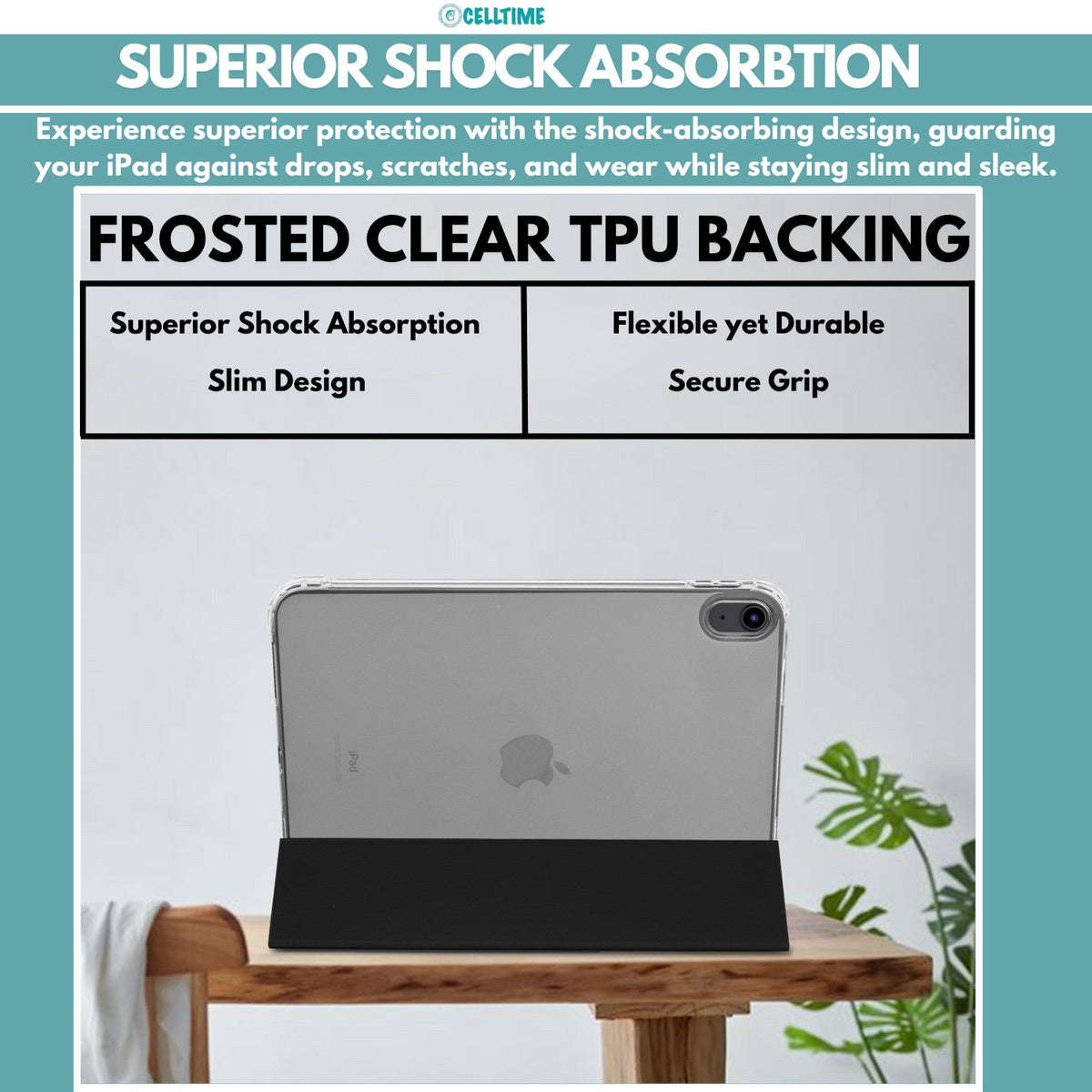 CellTime O'Slim Air Design Shockproof Cover for iPad Air 13" (M4) 2026