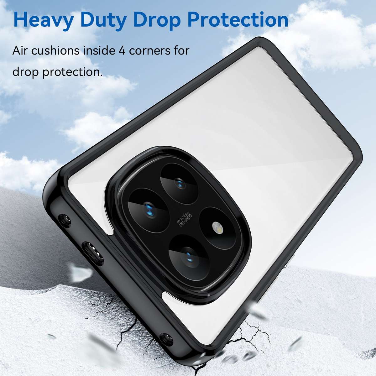 CellTime Candy Clear Case for Redmi Note 14 Pro Plus 5G Shockproof Cover