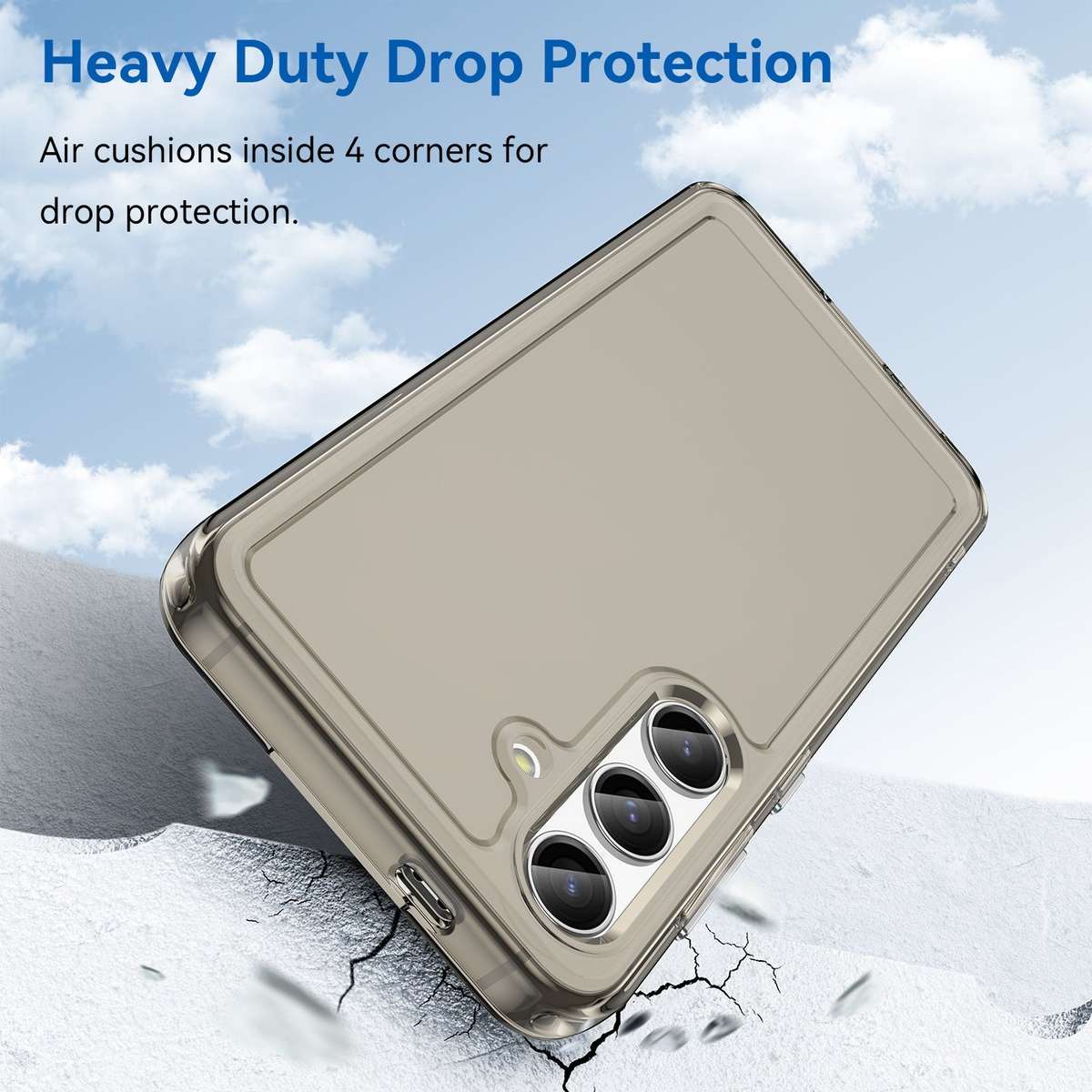 Clear Cover for Samsung Galaxy S24 Plus - Shockproof Candy Series Cover