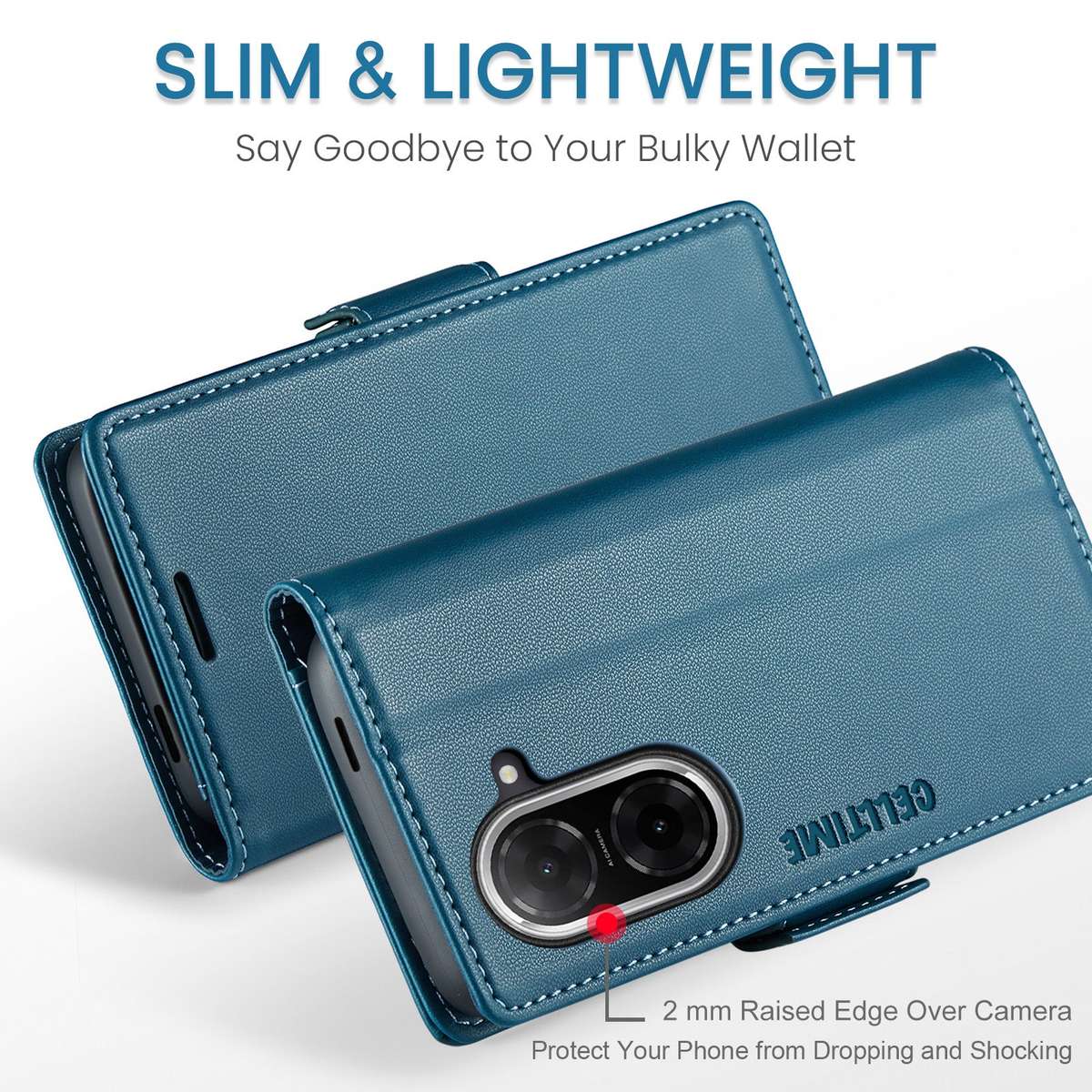 Retro Flip Leather Wallet Cover for Redmi A5