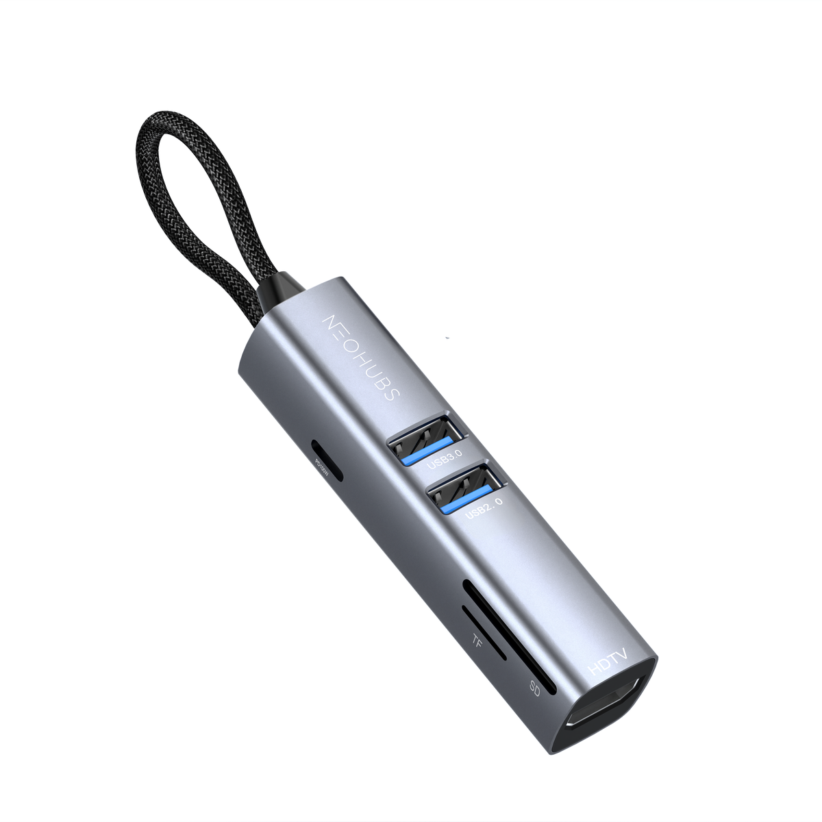 NEOHUBS HUB ELITE 6-in-1 Type-C Hub with HDMI, USB-C 100W, SD/TF, USB 3 & 2