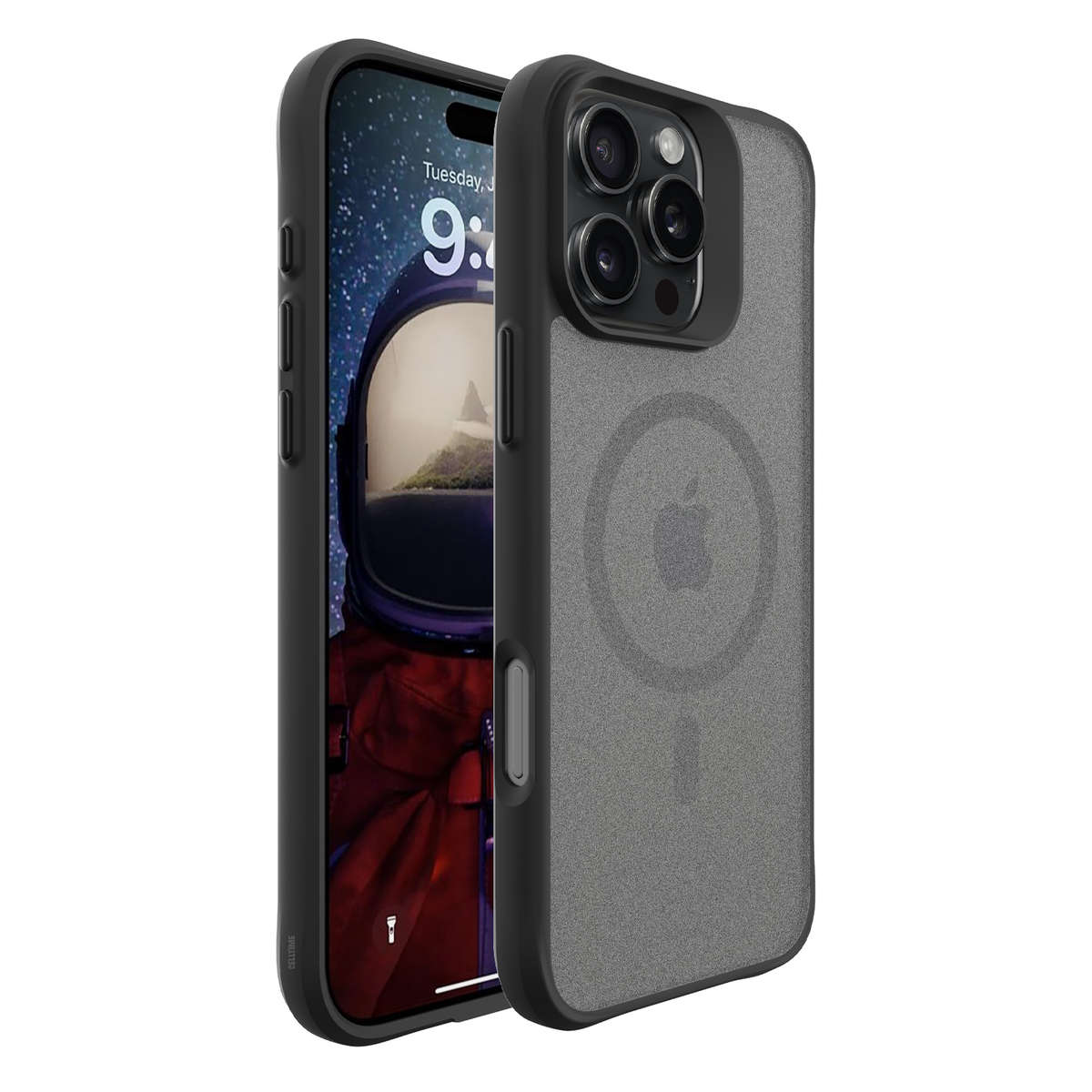 CellTime Frost MagSafe Cover Compatible with iPhone 16 Pro/ 16 Pro Max - Frosted Black