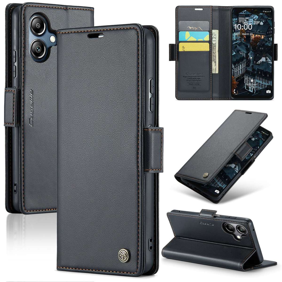 Retro Flip Leather Wallet Cover for Samsung Galaxy A06