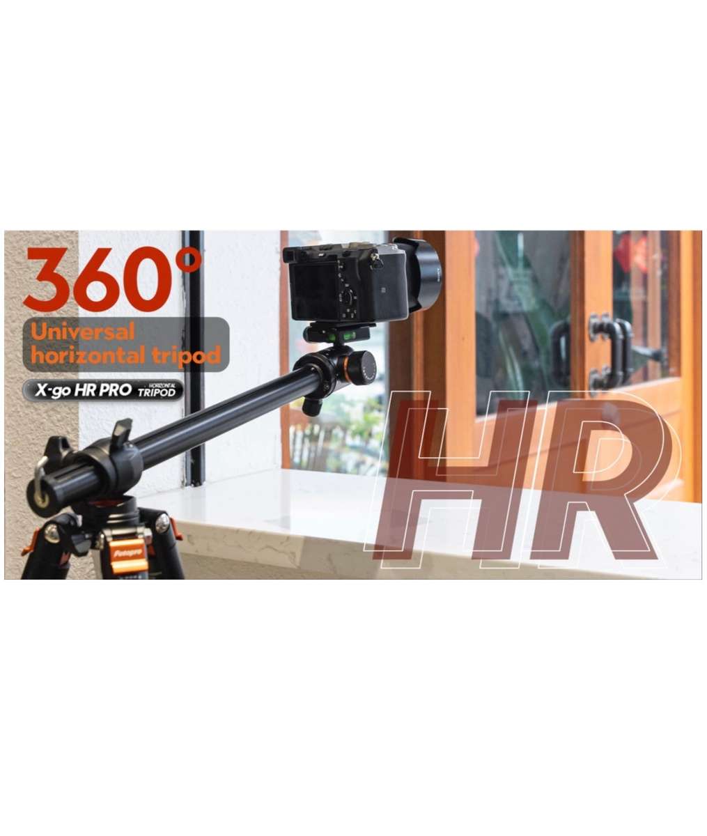 Fotopro Portable 360 Horizontal Camera Tripod/Monopod Stand - x-go HR Pro