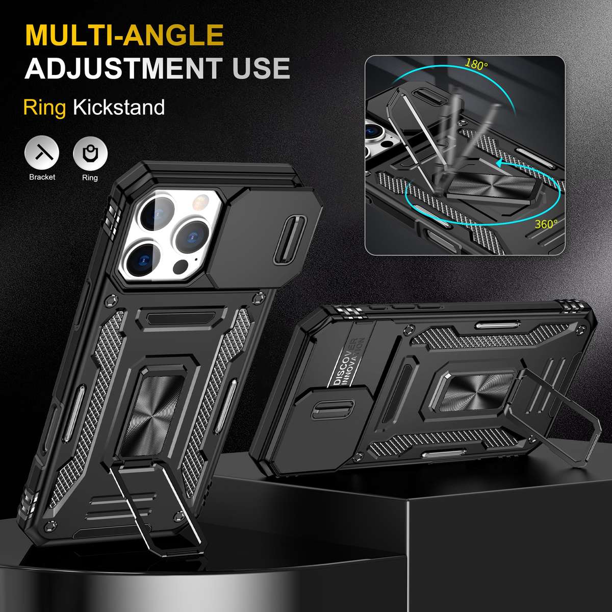 Kejiang Camshield Cover iPhone 16 Pro/ 16 Pro Max Shockproof Case