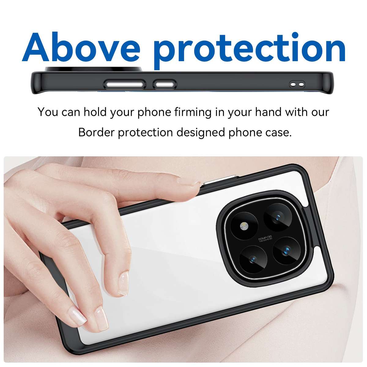 CellTime Candy Clear Case for Redmi Note 14 Pro Plus 5G Shockproof Cover