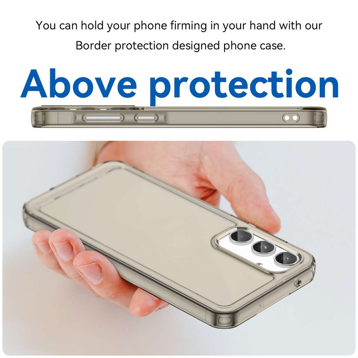 Clear Cover for Samsung Galaxy A55 - Shockproof Candy Series Cover