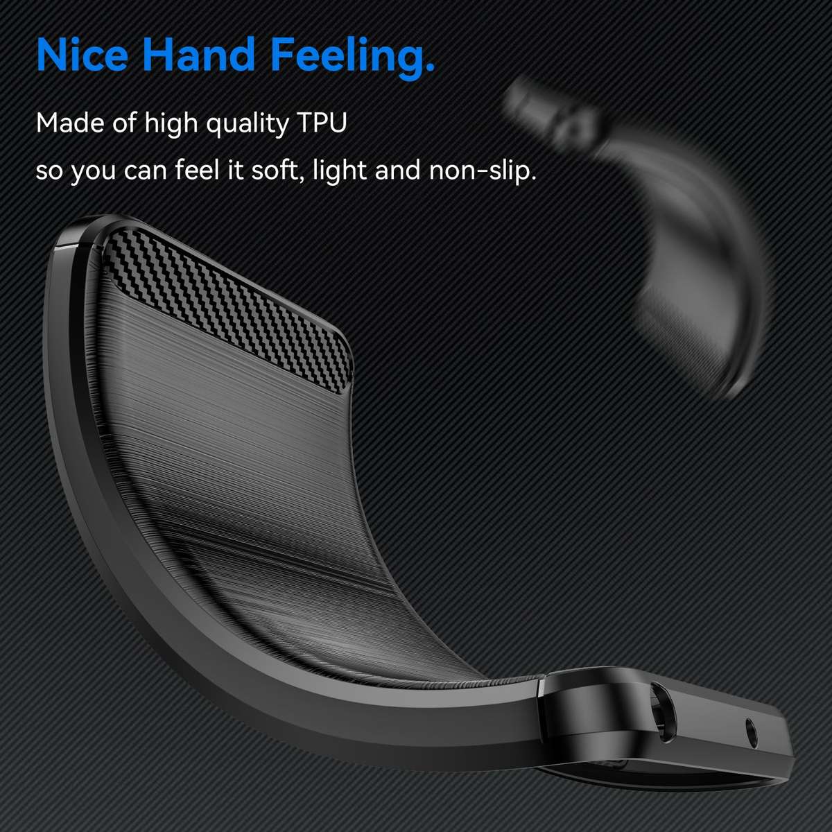 CellTime Case Compatible with Redmi A5 Carbon Fiber Design Shockproof Cover