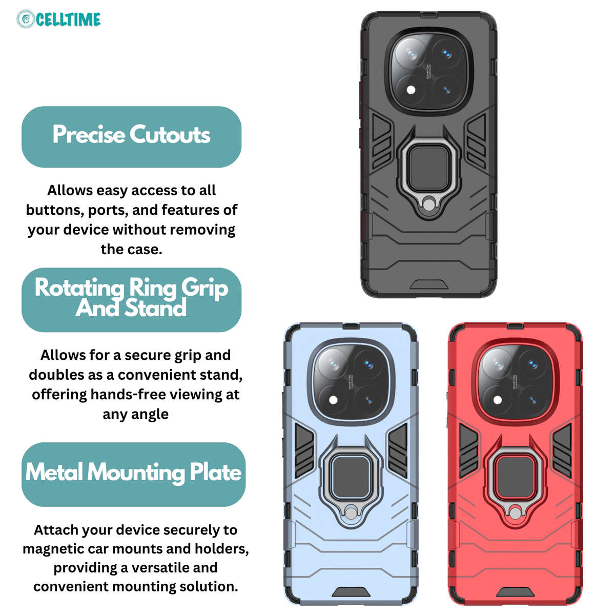 CellTime Black Panther Case for Redmi Note 14 Pro 5G Shockproof Cover