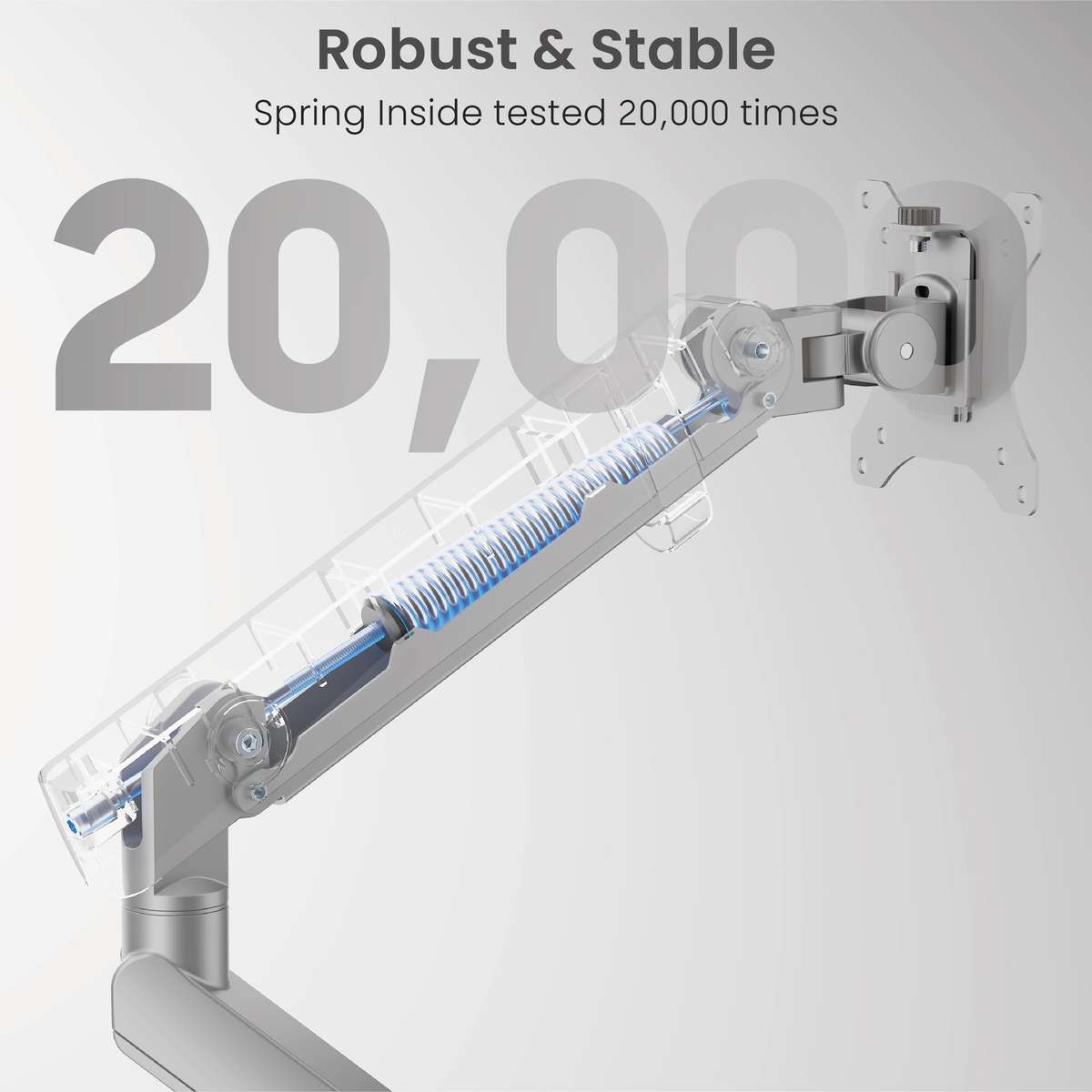 NEOHUBS Pro Single Monitor Arm Mount Premium Adjustable VESA Desktop Stand