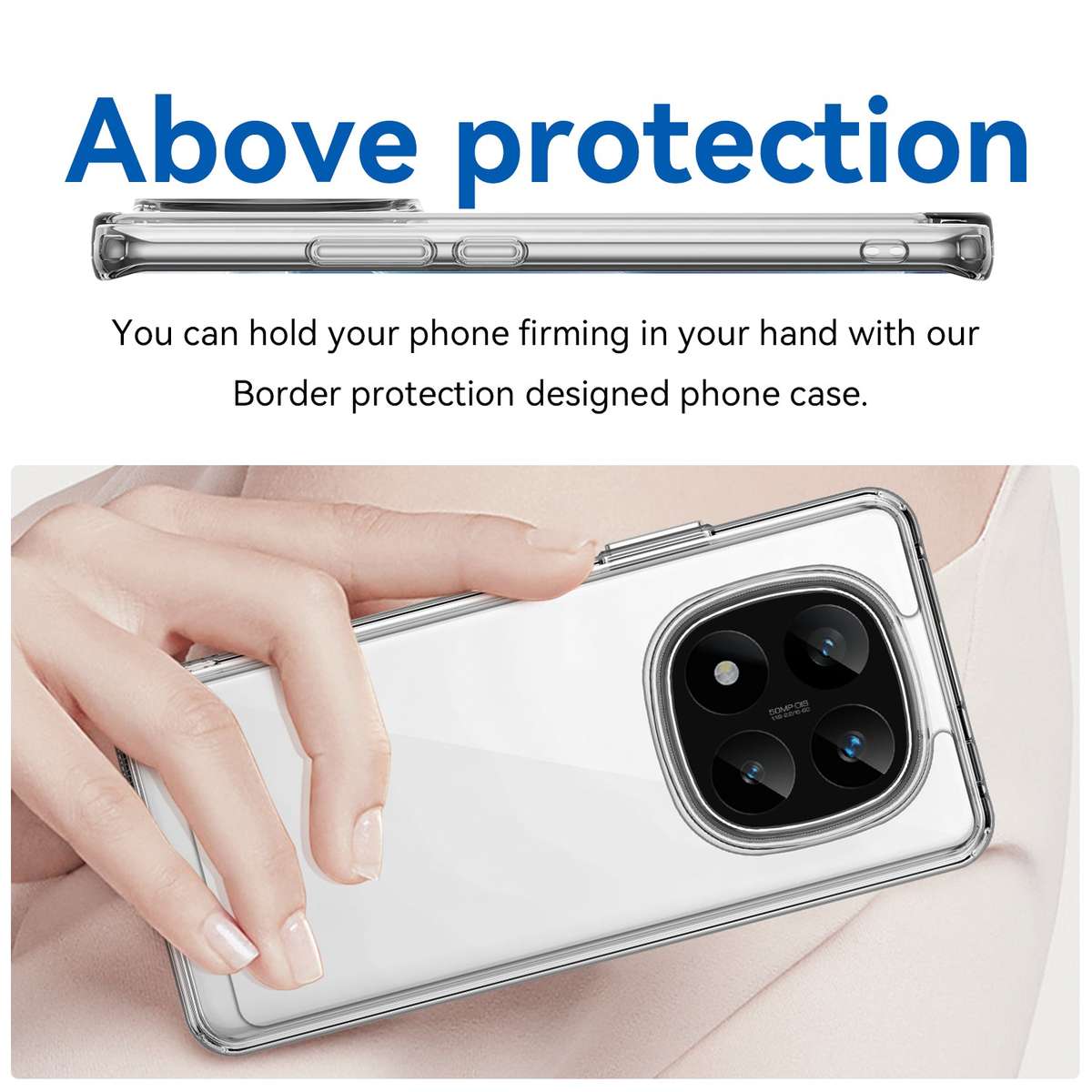 CellTime Candy Clear Case for Redmi Note 14 Pro Plus 5G Shockproof Cover