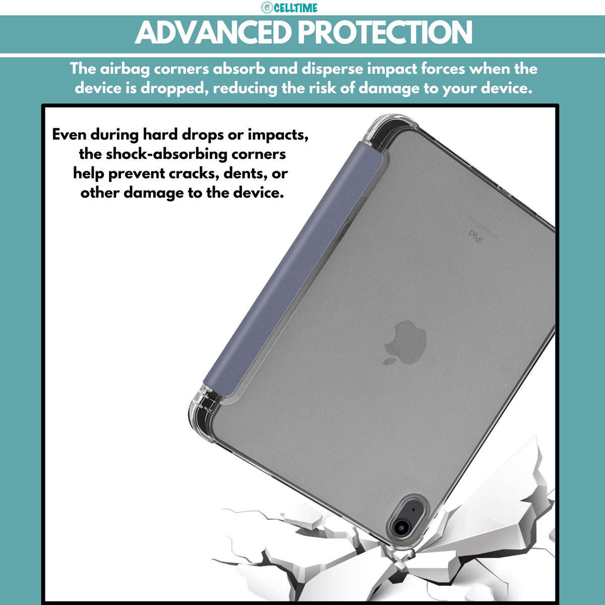 CellTime O'Slim Air Design Shockproof Cover for iPad Air 13" (M4) 2026