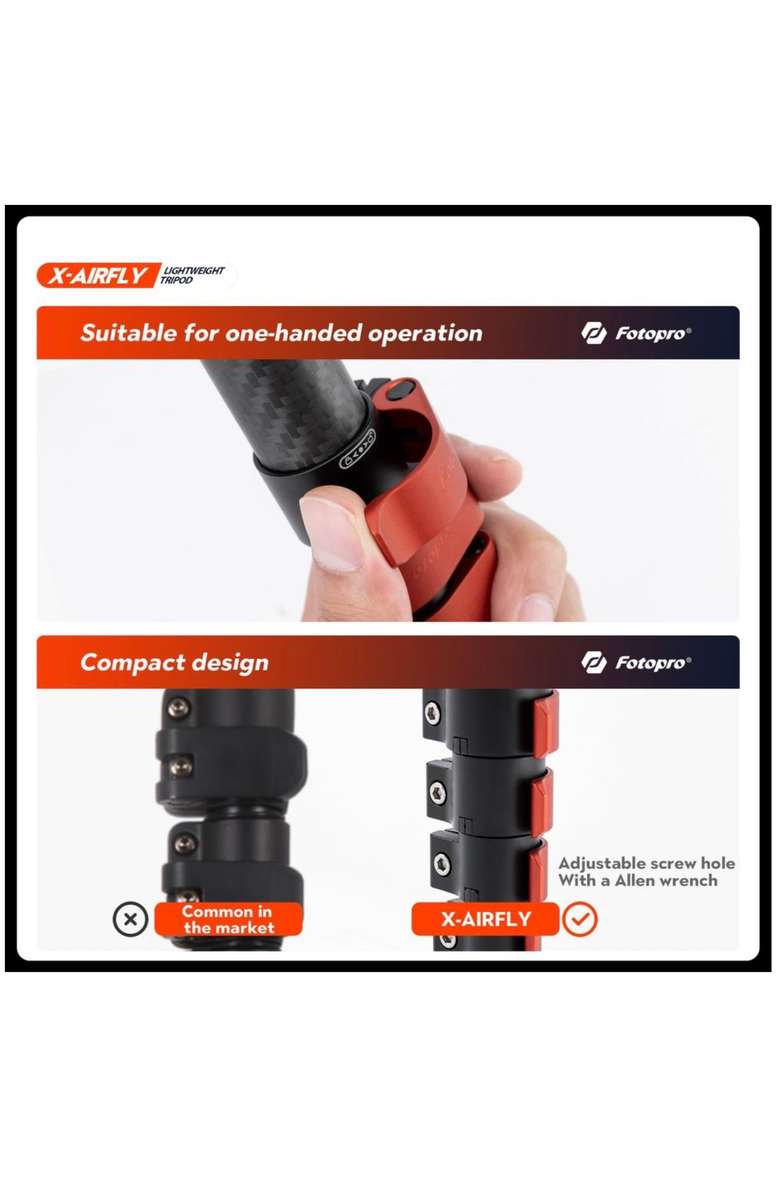 Fotopro x-Airfly Portable Lightweight Phone/Camera Tripod Stand