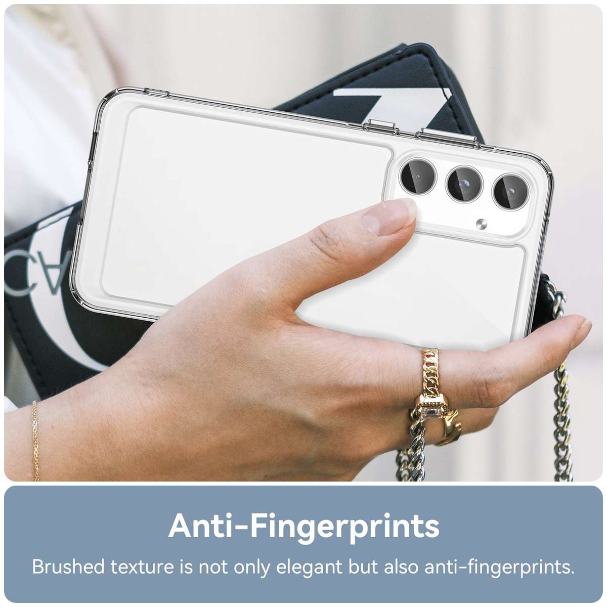 Clear Cover for Samsung Galaxy A55 - Shockproof Candy Series Cover