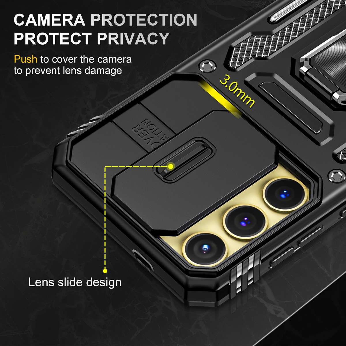 Galaxy A35 Kejiang Camshield Cover Shockproof Case