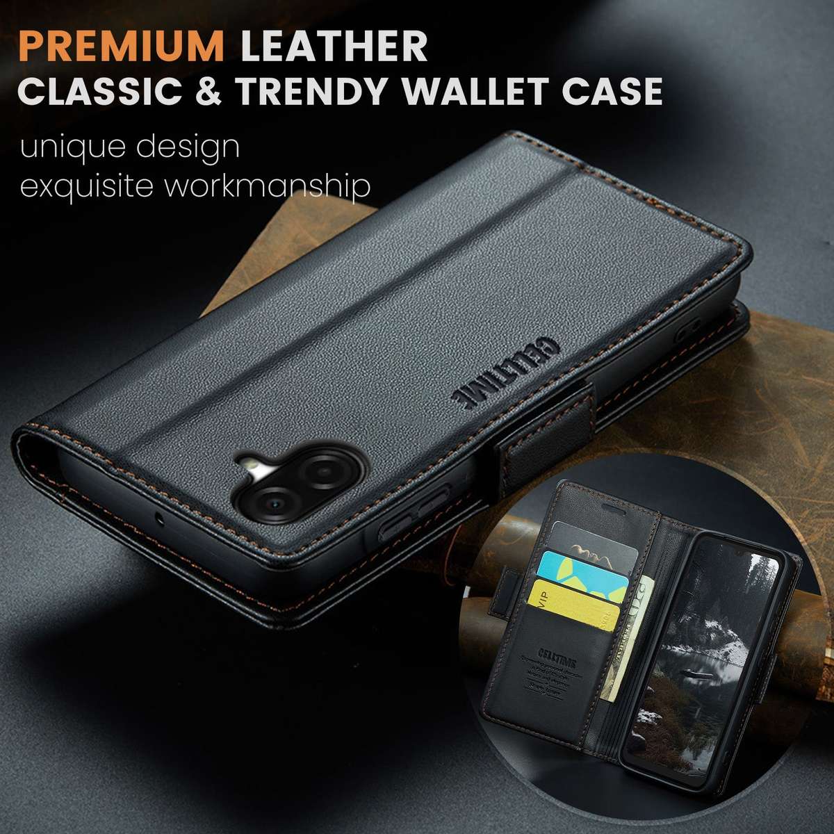 Retro Flip Case for Galaxy A07 Leather Wallet Cover