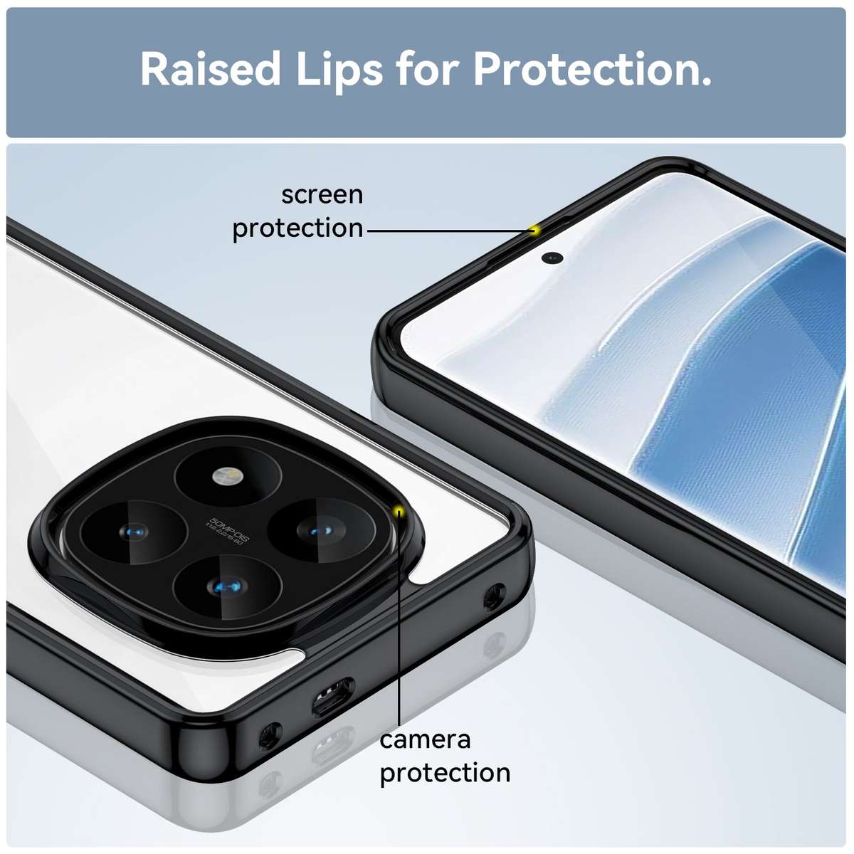 CellTime Candy Clear Case for Redmi Note 14 Pro Plus 5G Shockproof Cover