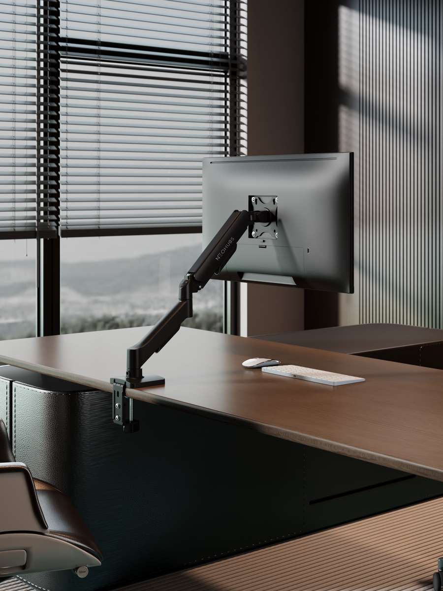NEOHUBS Core Single Monitor Arm Mount Adjustable Vesa Desktop Stand