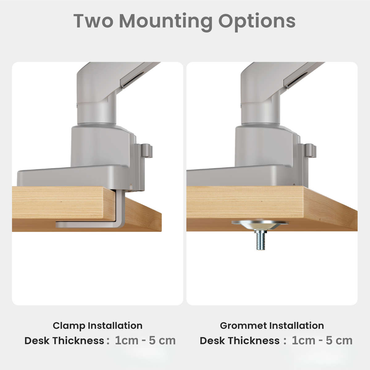 NEOHUBS Pro Single Monitor Arm Mount Premium Adjustable VESA Desktop Stand