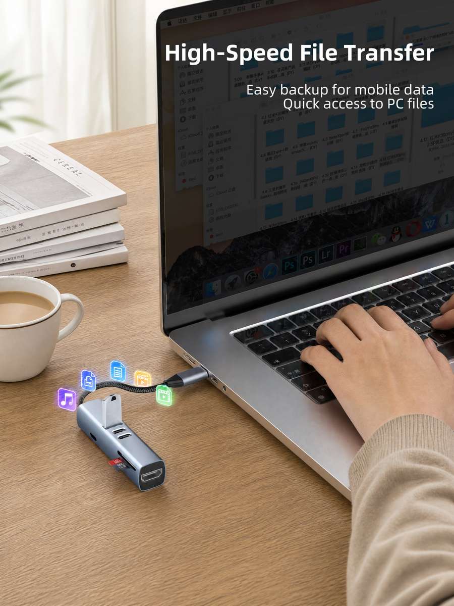 NEOHUBS HUB MAX 7-in-1 Type-C Hub with HDMI, 100W PD, SD/TF, USB 3 & USB-C
