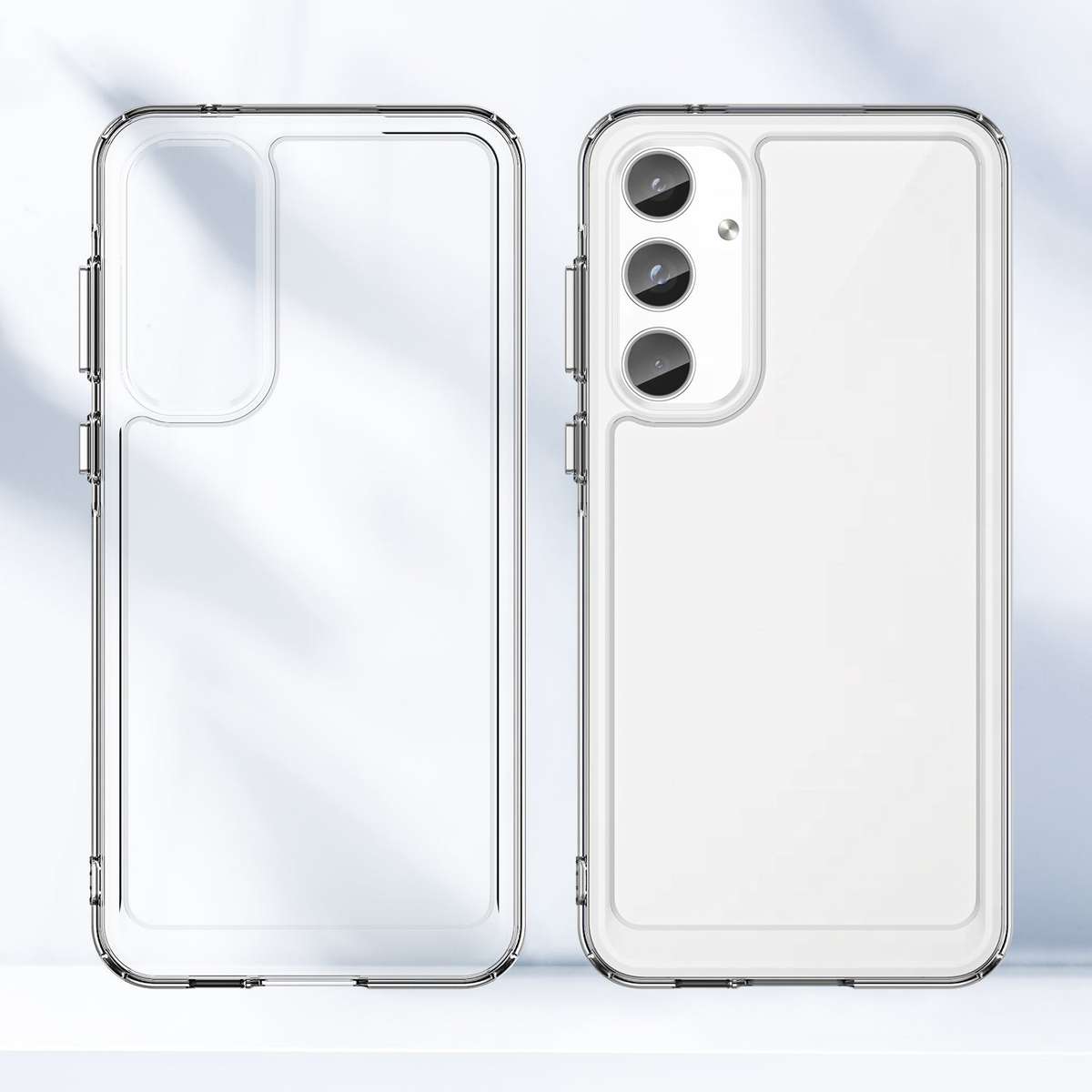 Clear Cover for Samsung Galaxy A55 - Shockproof Candy Series Cover