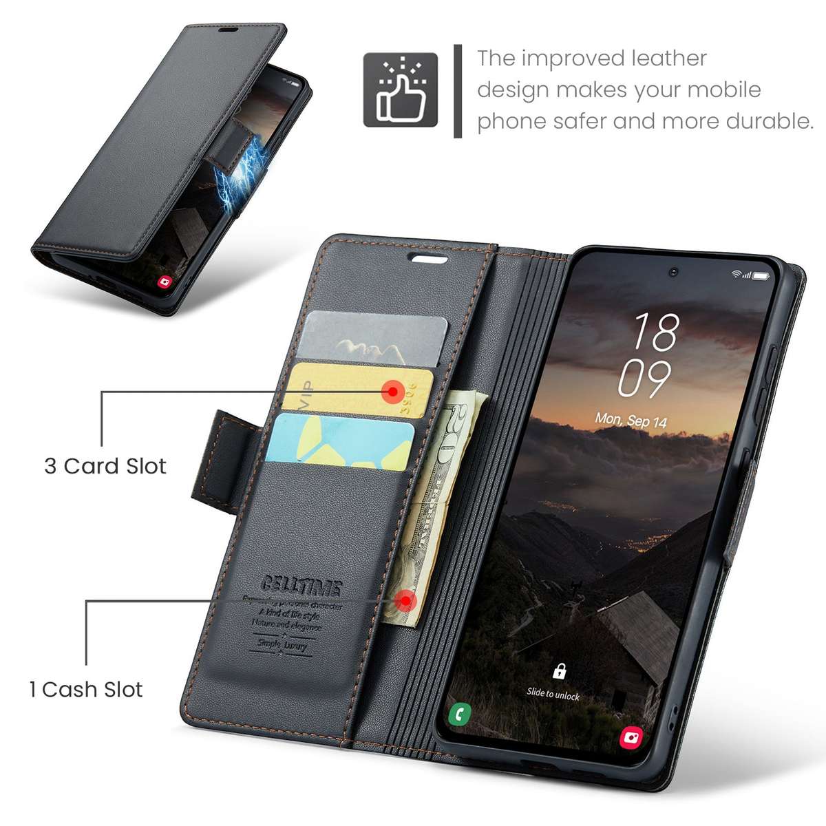 Retro Flip Case for Redmi Note 15 Pro Plus 5G Wallet Cover