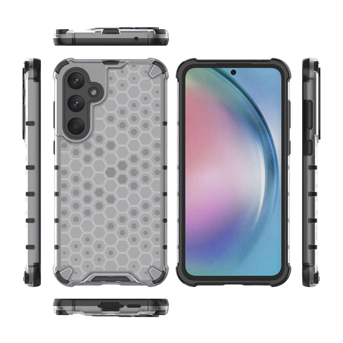 Honeycomb Case for Samsung Galaxy A55 Shockproof Cover