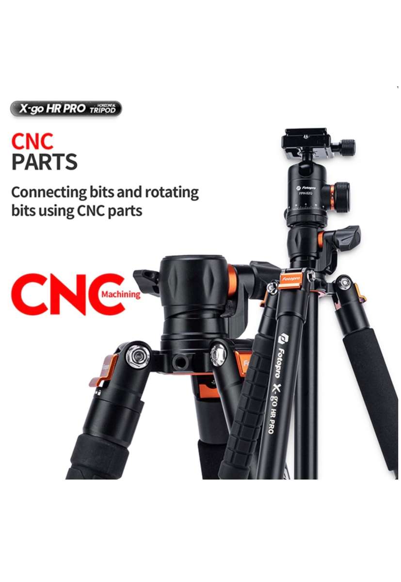 Fotopro Portable 360 Horizontal Camera Tripod/Monopod Stand - x-go HR Pro