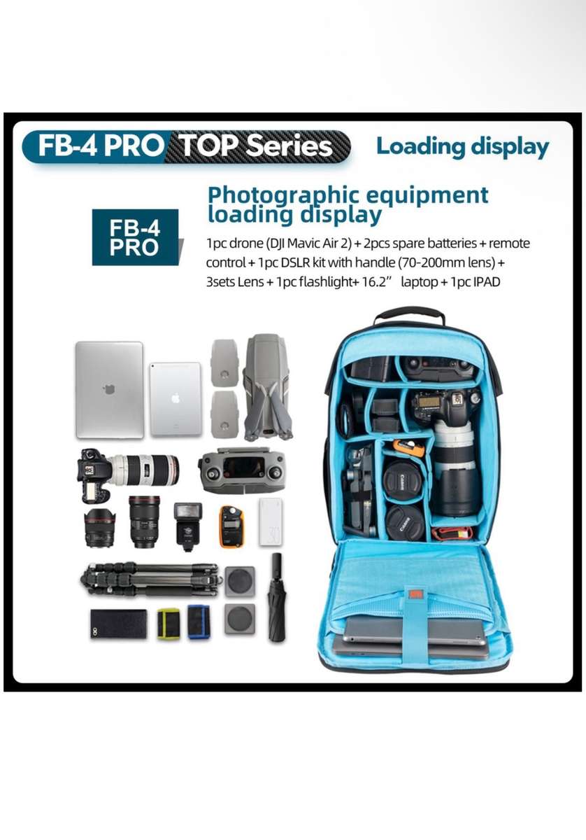 Fotopro Ergonomic Professional Photography Backpack Camera Bag - FB-4 Pro