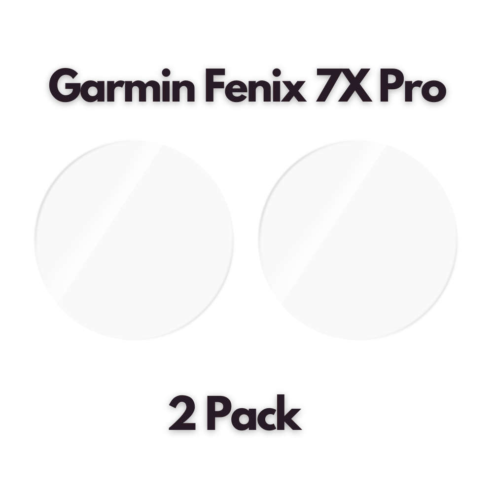 Garmin Fenix 7X Pro Tempered Glass Screen Guard - 2 Pack