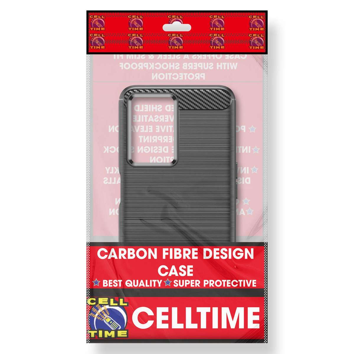 Carbon Fiber Design Cover for iPhone 15 Shockproof Case