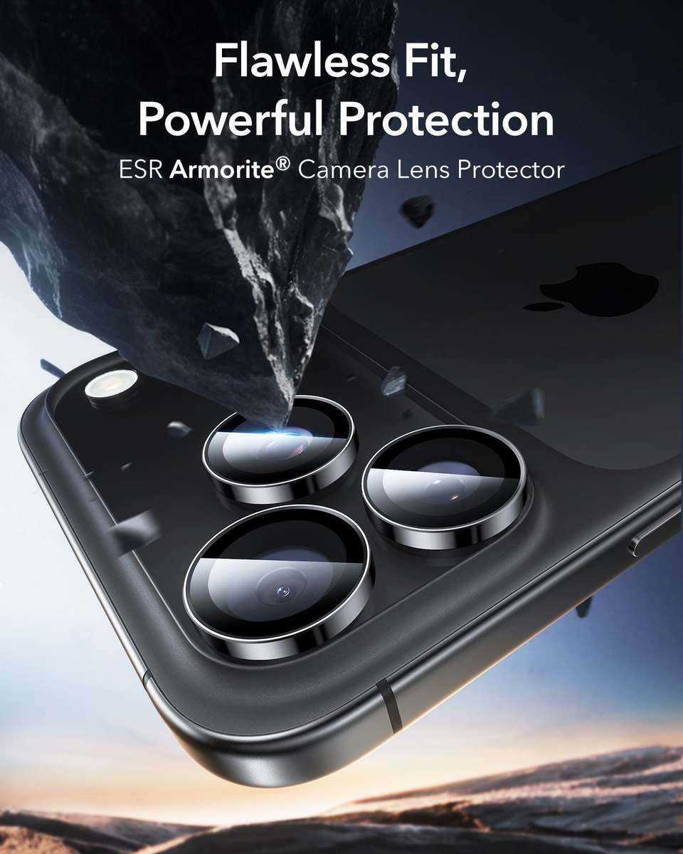 ESR Camera Lens Protector Compatible with iPhone 17 Pro/17 Pro Max - 2 Pack