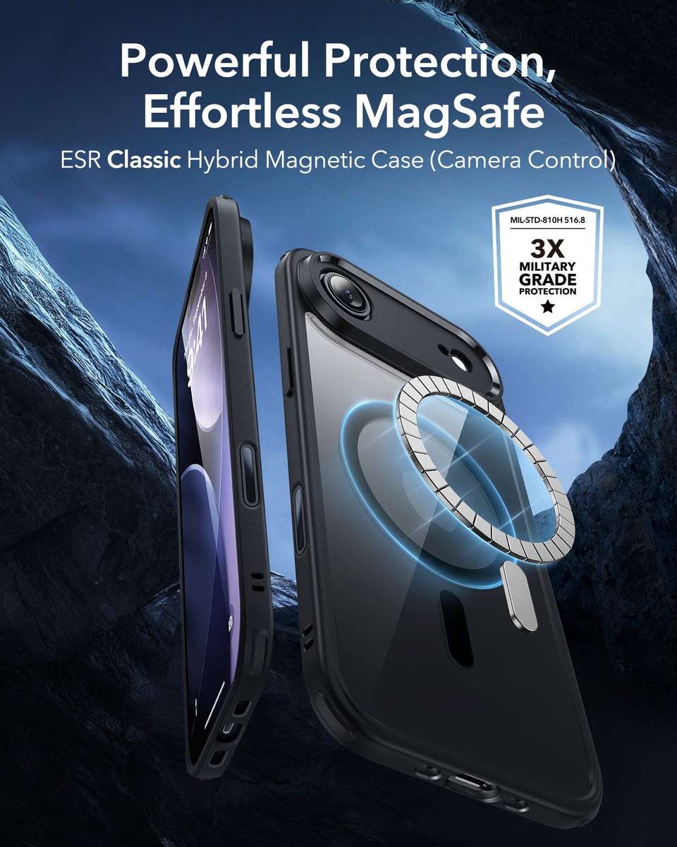 ESR MagSafe Case Set Compatible with iPhone 17 Air Hybrid Camera Button
