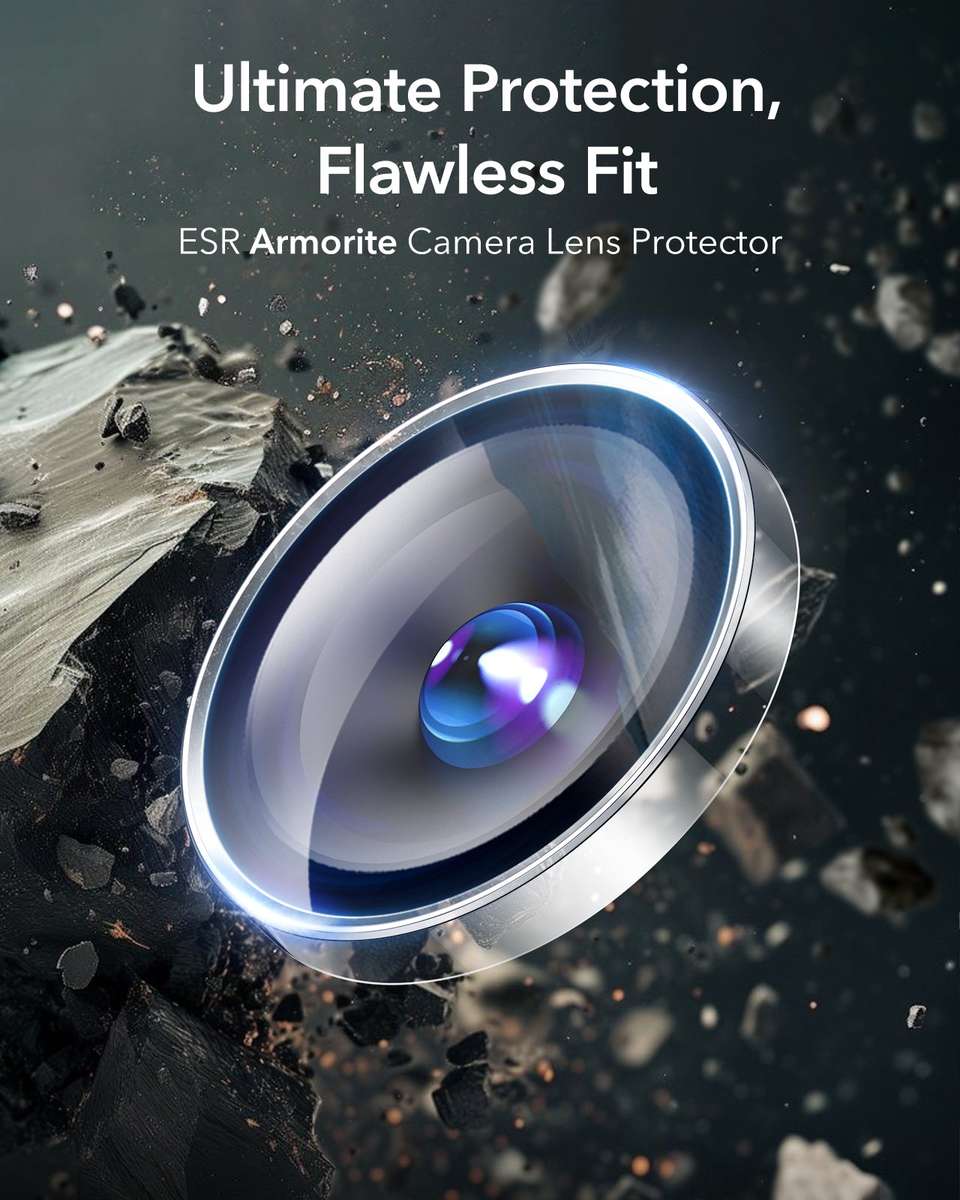 ESR Armorite Camera Lens Protectors for iPhone 16 Pro/ 16 Pro Max - Clear