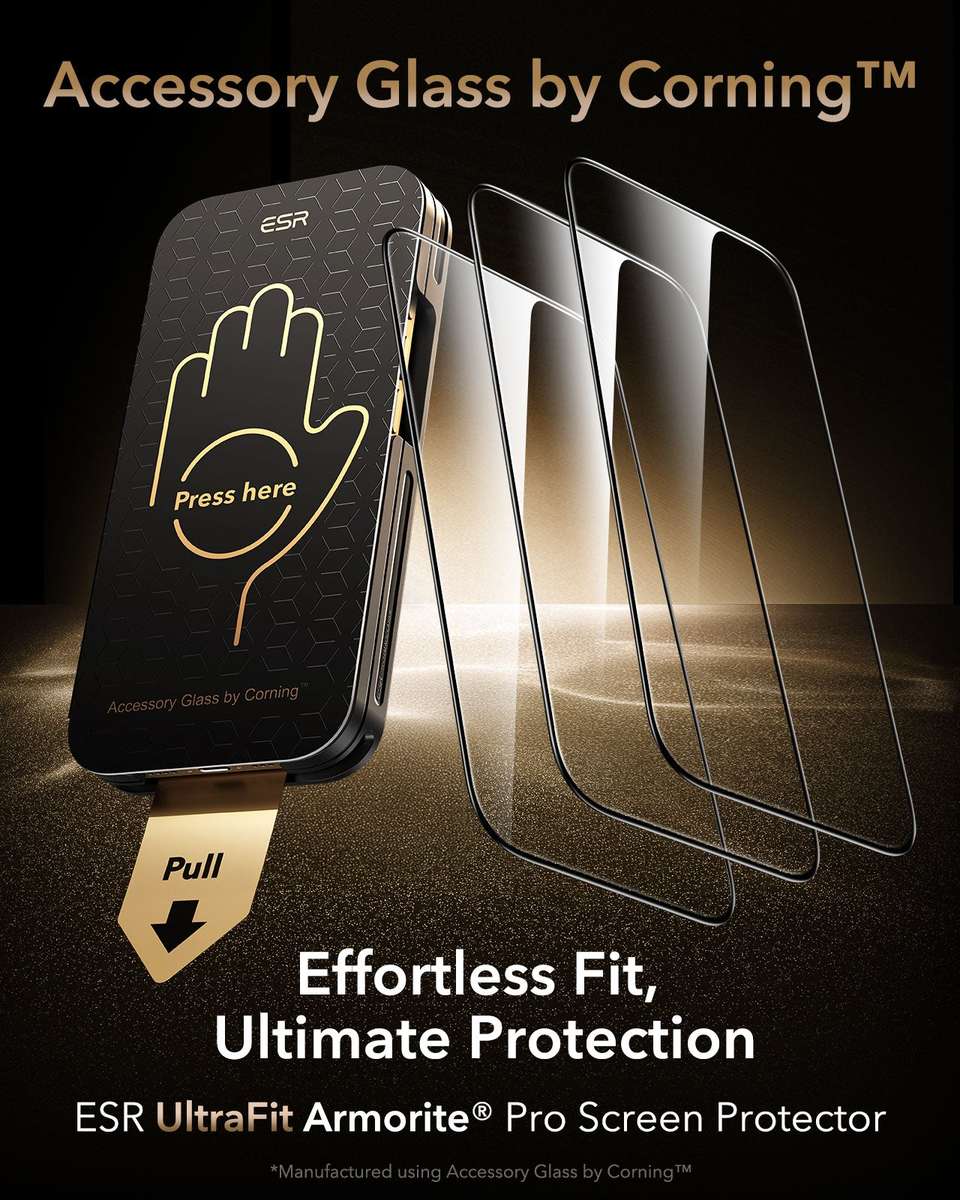 ESR Armorite Pro Glass Screen Protector Compatible with iPhone 17 Pro Max
