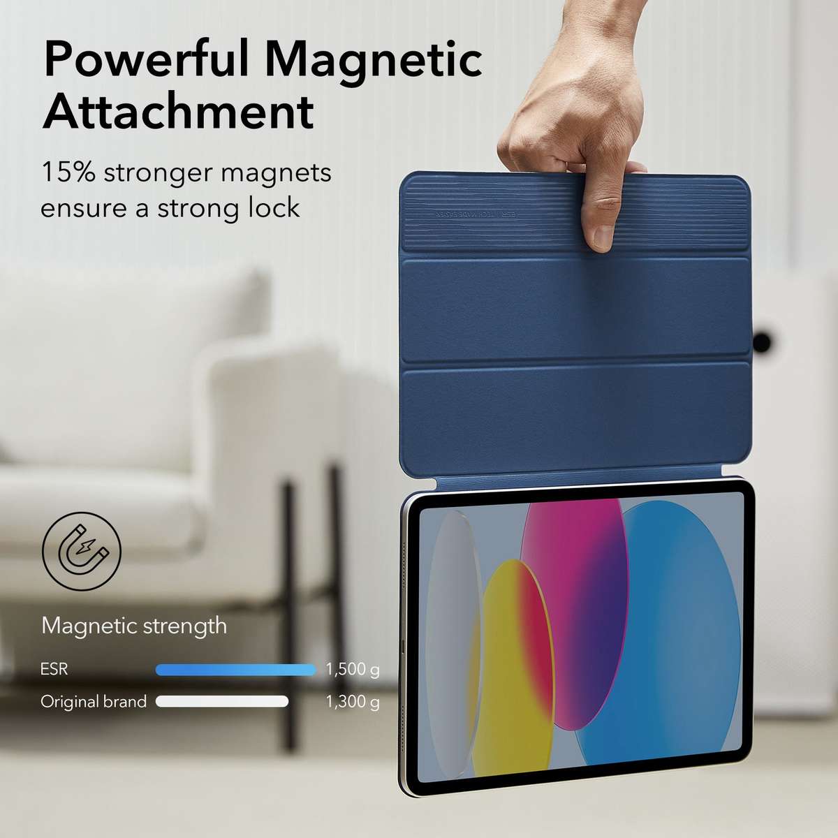 ESR Case Compatible with iPad 10th Gen 10.9" Rebound Magnetic Cover