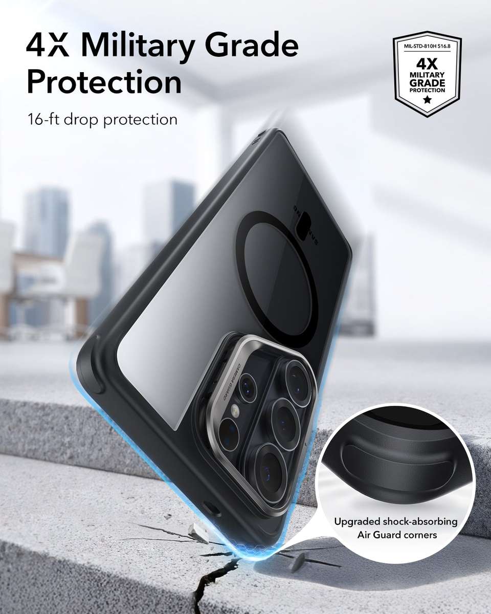 ESR Case with Stand Compatible with Galaxy S26 Ultra Hybrid MagSafe Cover