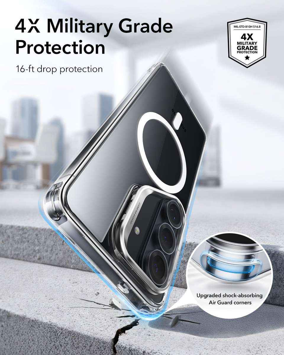 ESR Case with Stand Compatible with Galaxy S26/Plus Hybrid MagSafe Cover