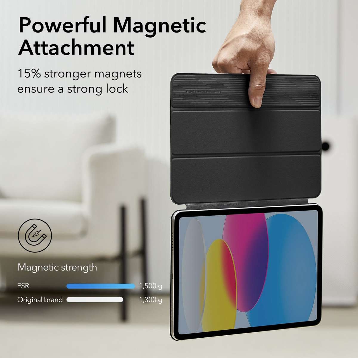 ESR Case Compatible with iPad 10th Gen 10.9" Rebound Magnetic Cover