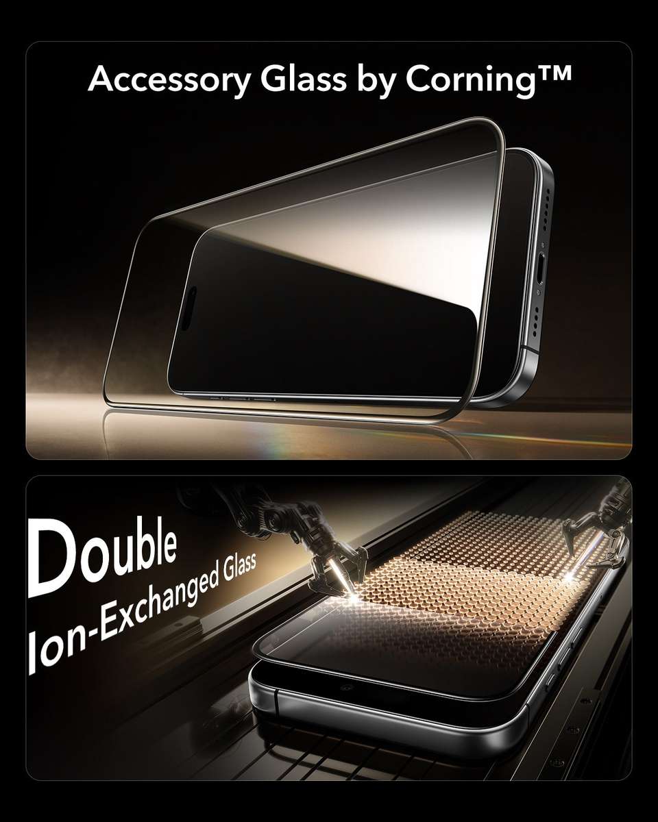 ESR Armorite Pro Glass Screen Protector Compatible with iPhone 17 /16 Pro