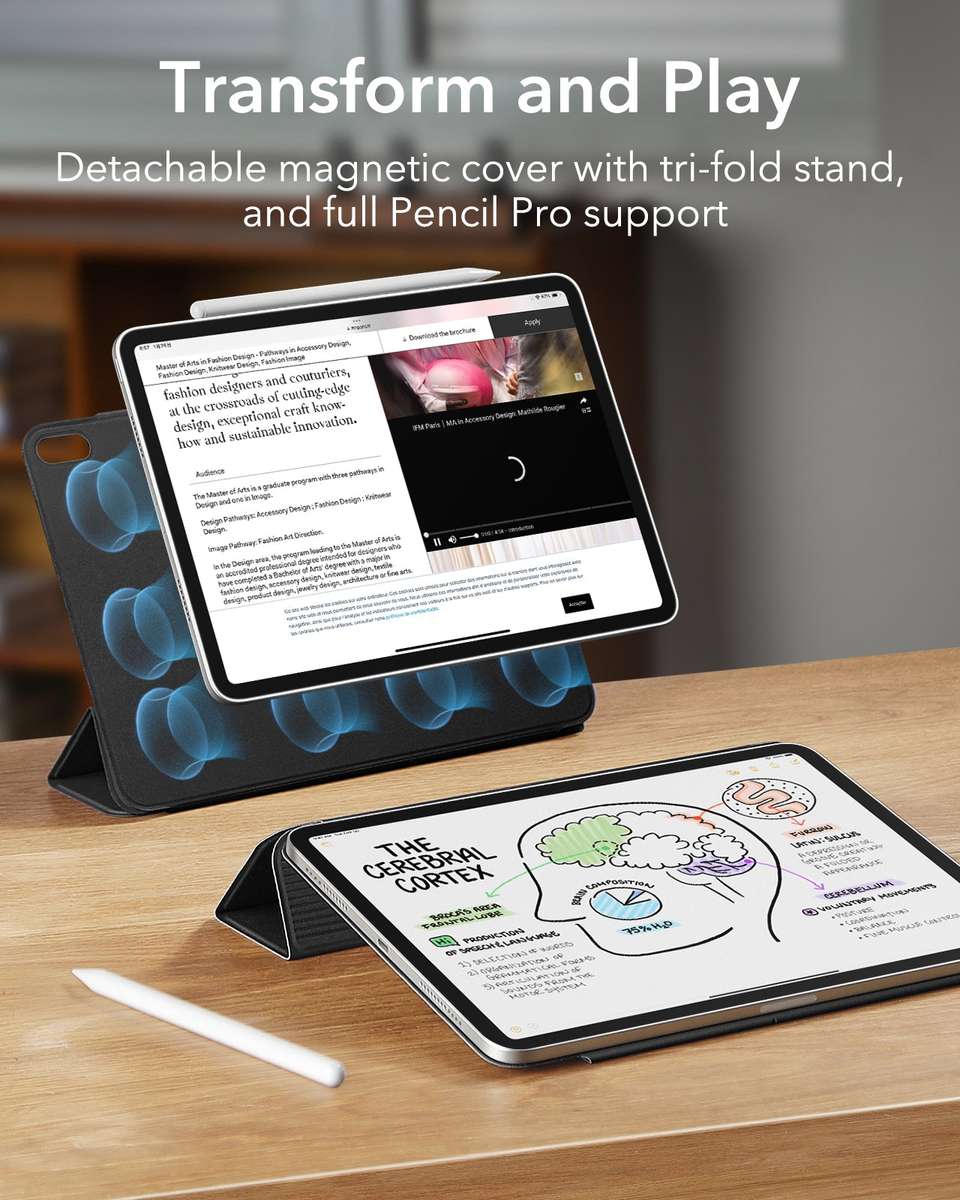 ESR Case Compatible with iPad Air 11" (M3) 2025 Rebound Magnetic Cover