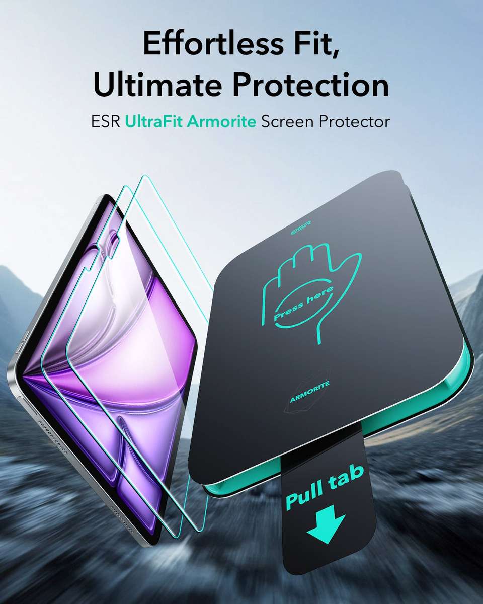 ESR Glass Screen Protector Compatible with iPad Air 13" (M4) 2026 - 2 Pack
