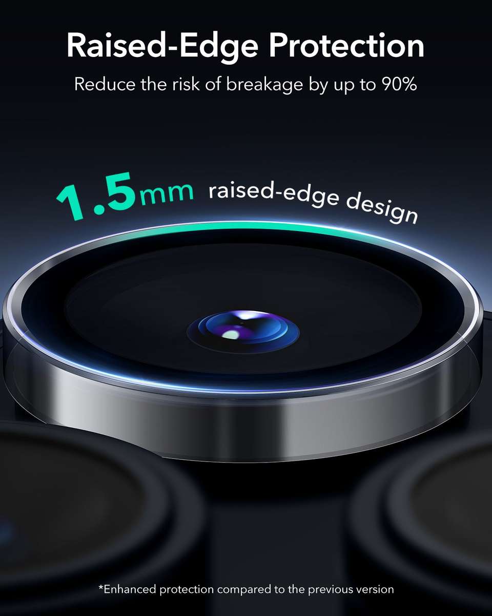ESR Armorite Camera Lens Protectors for iPhone 16 Pro/ 16 Pro Max - Clear