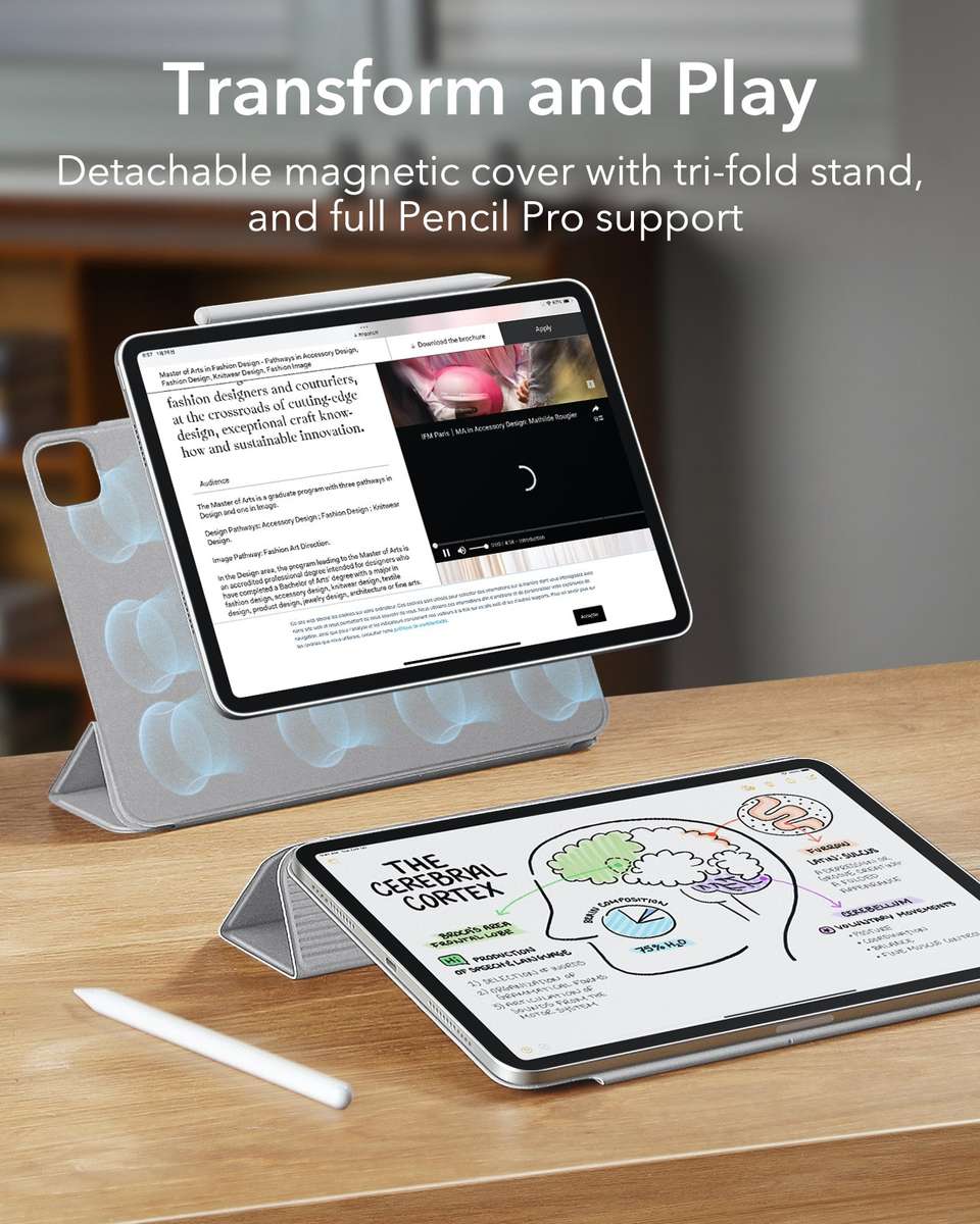 ESR Case Compatible with iPad Pro 11" (M4) 2024 Rebound Magnetic Cover